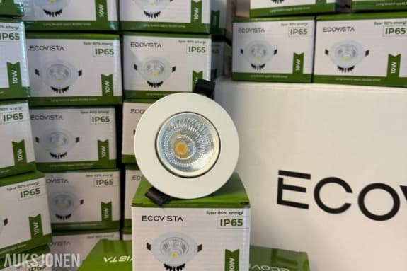 60stk 10w Ecovista Dimbare Led Spotter WHITE! Helt nye moderne og kvalitets Led spotter! Ecovista