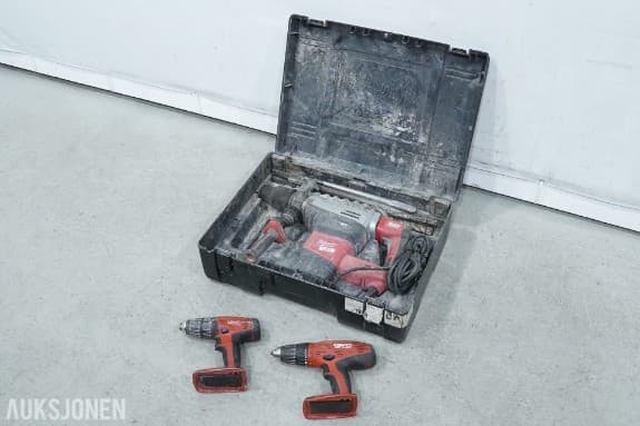 Milwaukee K 750 S kombihammer med Hilti SBT 4-A22 og SFC 22-A