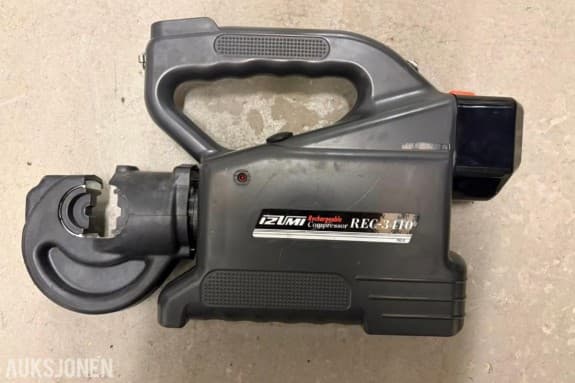 Izumi REC-3410 batteridrevet hydraulisk kabelpresser – 12 tonn