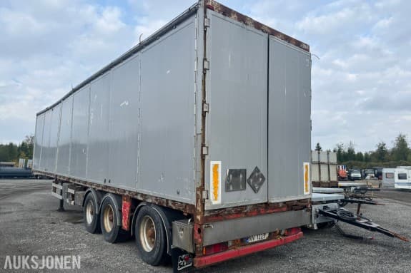 2008 HRD Walking Floor semitrailer - 45 000 kg totalvekt - 35 370 kg nyttelast - tre aksler - 13 900
