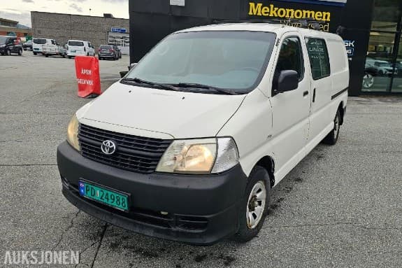2008 TOYOTA HIACE 2.5D 117HK 4WD LANG EU-OK 10.28 HENGERFESTE