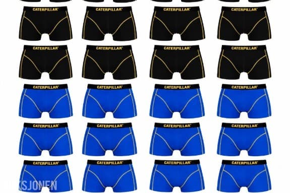 2025 Caterpillar Boxershorts. Ny i eske, 24 stk, strl L