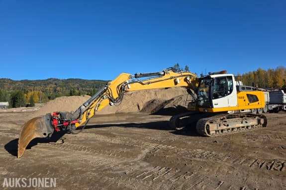 2017 Liebherr 922 gravemaskin 11357 timer leica icon 3 d gps-tiltrotator-sentralsmøring-service avtale
