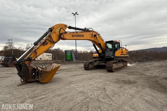 2019 Hyundai HX380L Gravemaskin - 2 Skuffer - Trimble - 7856T