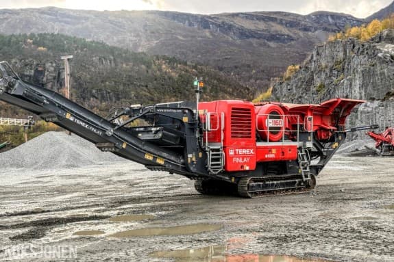 2021 Terex Finlay J-1160 CR029 grovknuser, kun 2 907 t, magnetbånd