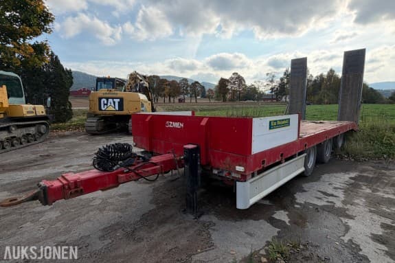 2008 DAMM PHV 24M maskinhenger - EU-Godkjent - 3 aksler - 25 500 kg totalvekt - Kjøreramper - Tvillinghjul