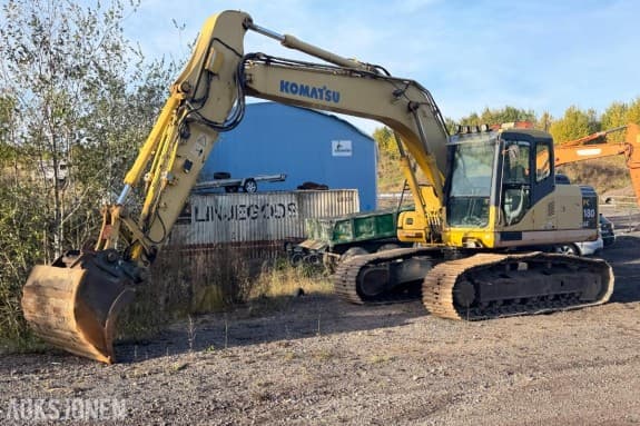 2003 Komatsu PC180LC-7K gravemaskin med skuffe - Sentralsmøring