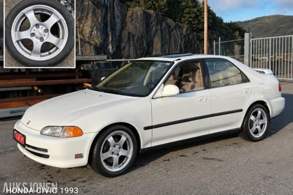 1993 Honda Civic 1.6-0 - Automat - Soltak - Cruise - Importert - Eu-godkjent til - Km: 128000