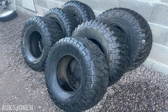 6 stk 37'' Mud Terrain dekk *Ingen minstepris*