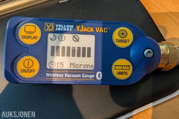 2024 Yellow jacket Yjack VAC Digital vakuummåler med Bluetooth – for varmepumper og kjøleanlegg