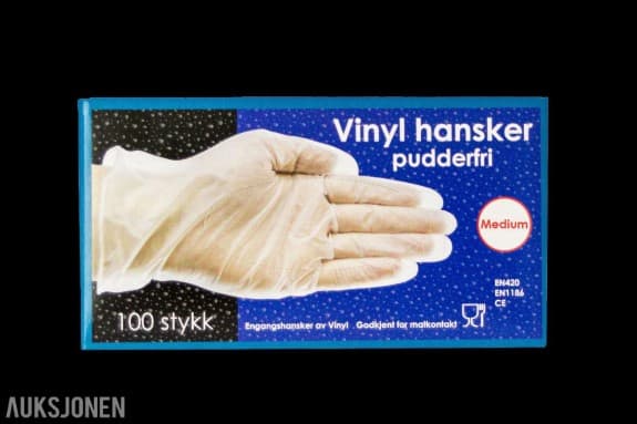  Vinylhansker i S,M,L,XL  ( 150 ass. pakker)