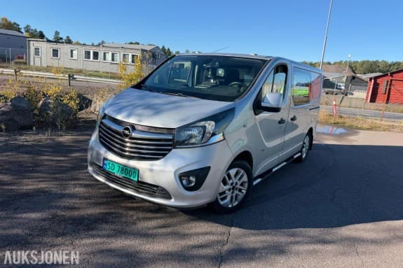 2015 OPEL VIVARO 1,6D 120HK,EU-OK 5-2027,2xSKYVEDØRER, 183000KM