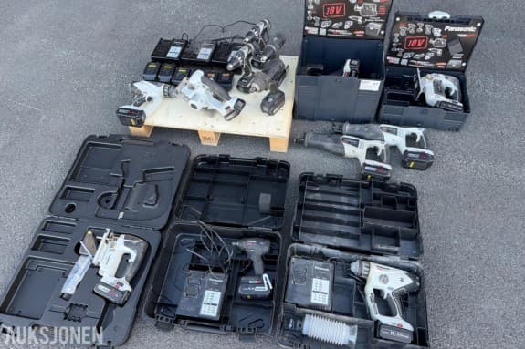 Panasonic, diverse batteriverktøy mm