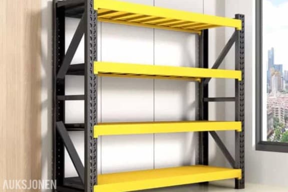 4 stk komplette Lagerreoler 120×60×200cm – 200kg pr. hylle – total 800kg