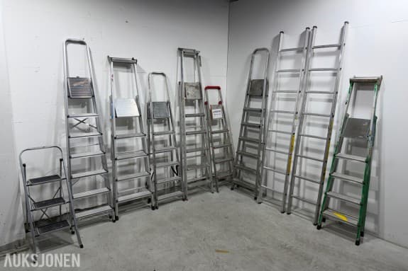 Parti Zarges og Hard Head stiger i aluminium