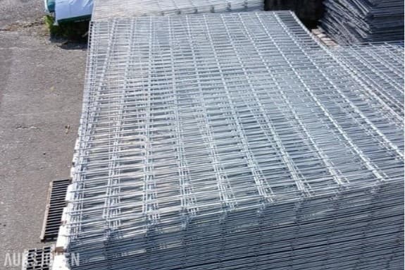 Gabione trådnett galvanisert 3 mm, 100 cm x 200 cm, 150 stk., 300 m² til støttemur, støpning, hagedeko, støymur