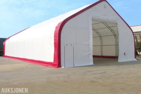 2026 LAGERHALL 36,60x12.20x6.40 M L/B/H - 446M2 -DOBBLE RØR-SYSTM 4012021