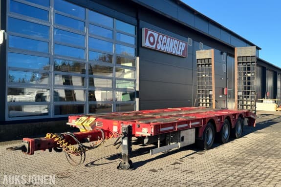 2022 Scorpion 3-akslet maskinhenger /m kjørebruer - 31 000kg - NY EU 