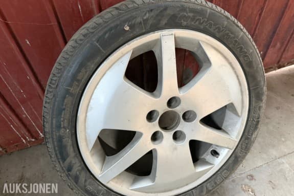 4 stk. 17" Felger til Saab (2 stk. med dekk)