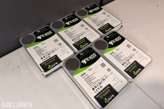 5 stk Seagate Exos X20 20TB SAS harddisker