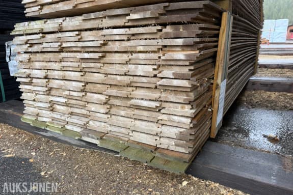 19x148 mm. Dobbeltfals Tett. Impregnert. 1 sort. Værbitt (eldre produksjon)