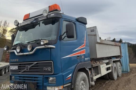 2000 Volvo FH12 6X2 krokbil - stålfjæring - 3 akslet - ingen elektronikk