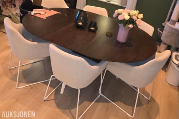 2025 IKEA TOSSBERG – 6 stk. spisestoler – Som nye