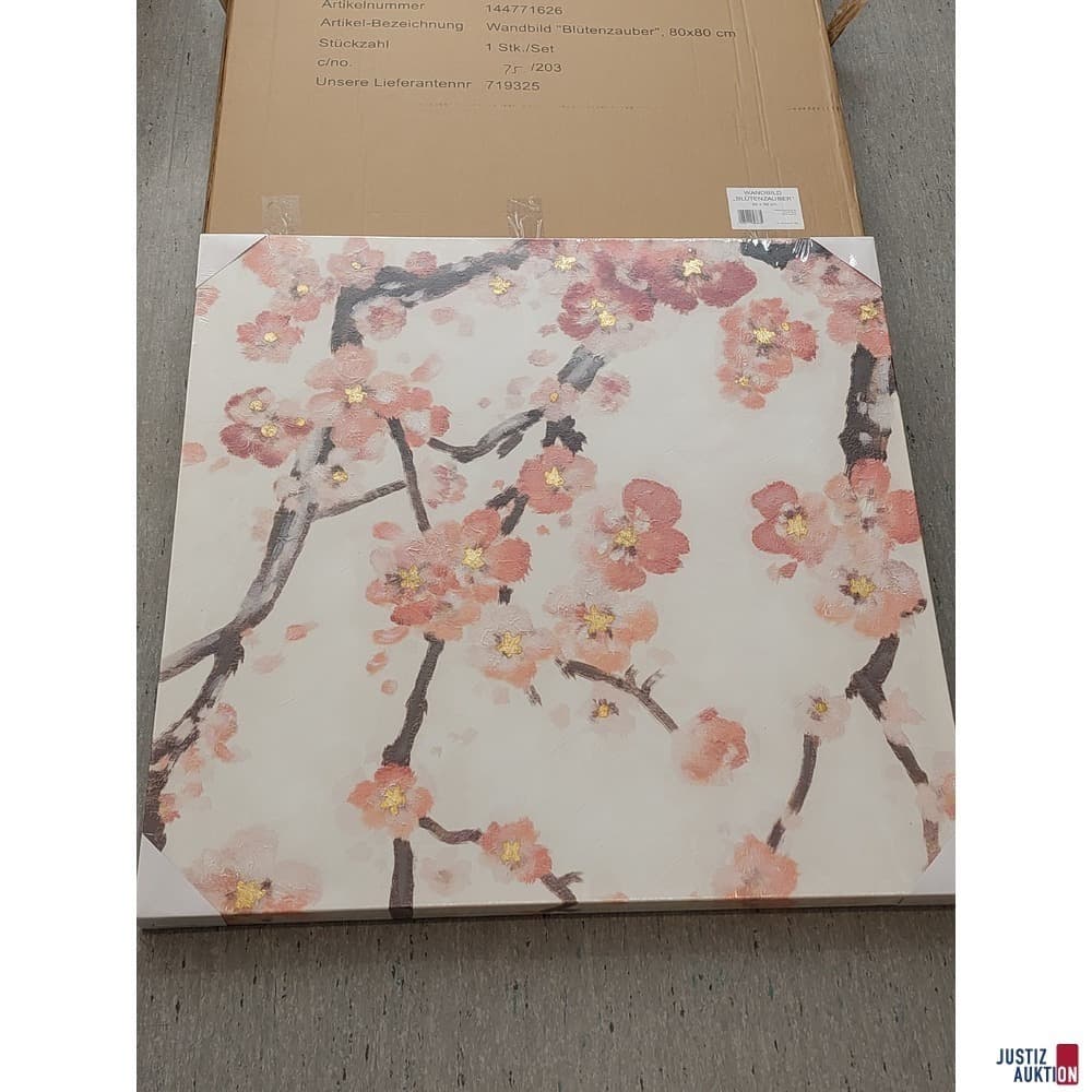 Canvas picture flower magic size 80x80 cm