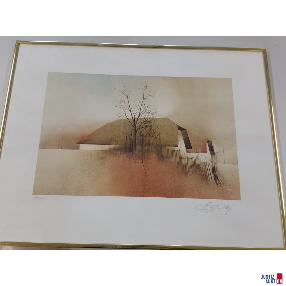 Picture - Farmhouses in autumn