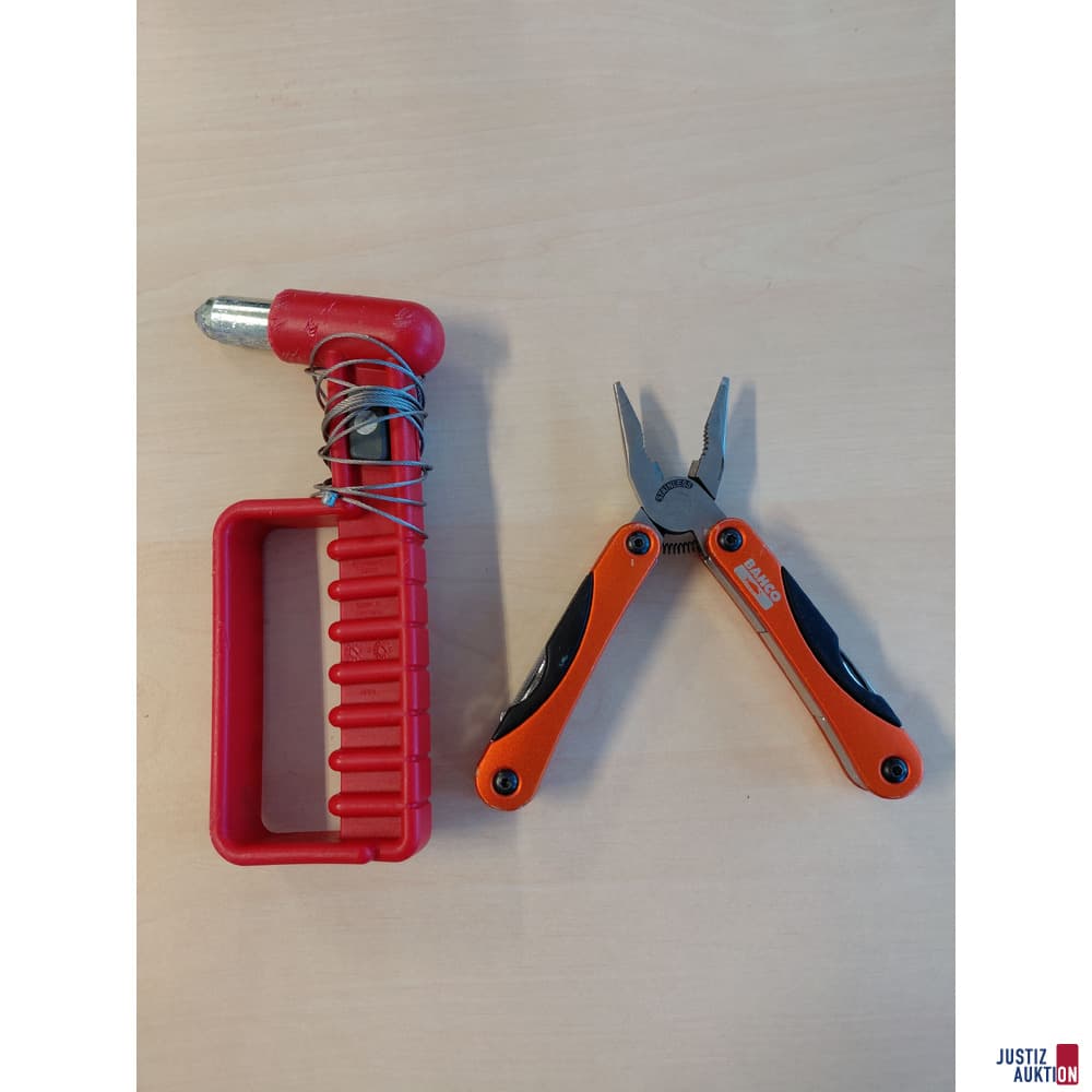 Lot: Emergency Hammer, Bahco Multi-tool