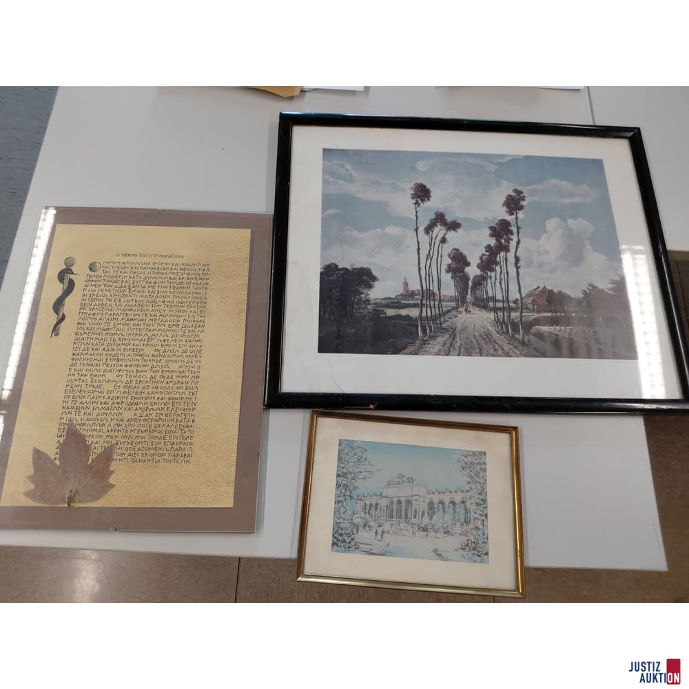 Lot of three prints
