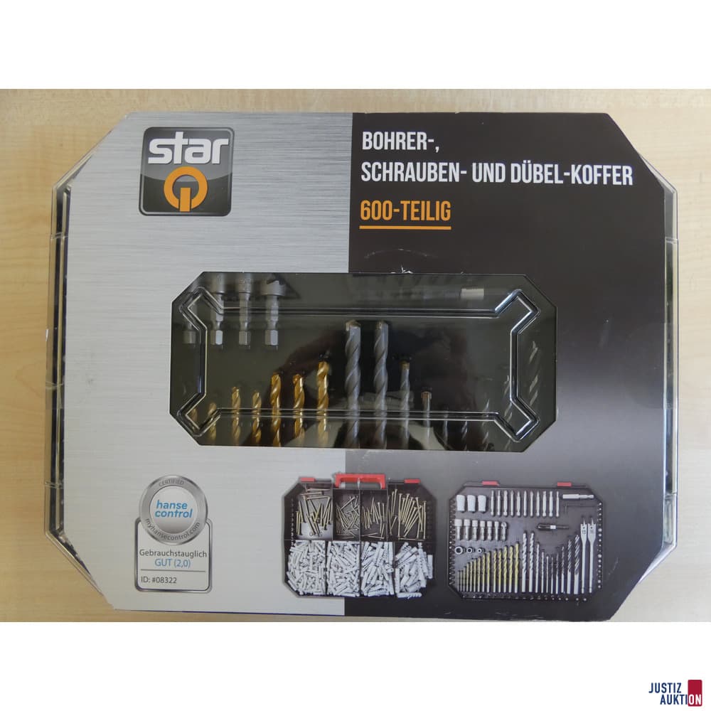 2. Drill, screw and dowel case star Q