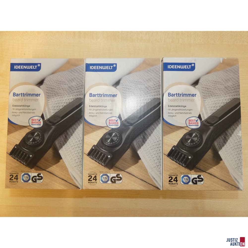 three beard trimmers Rossmann