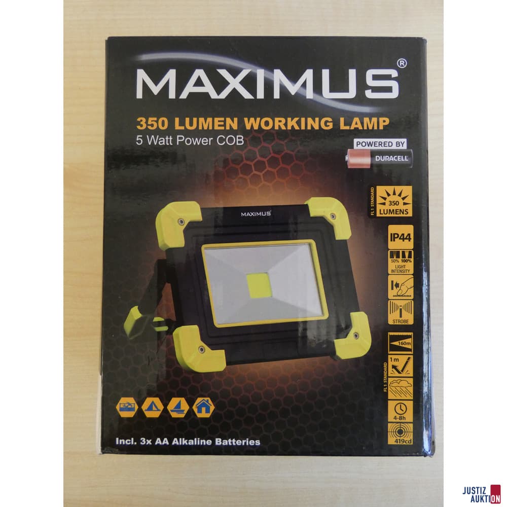 a working lamp Maximus 350 Lumen