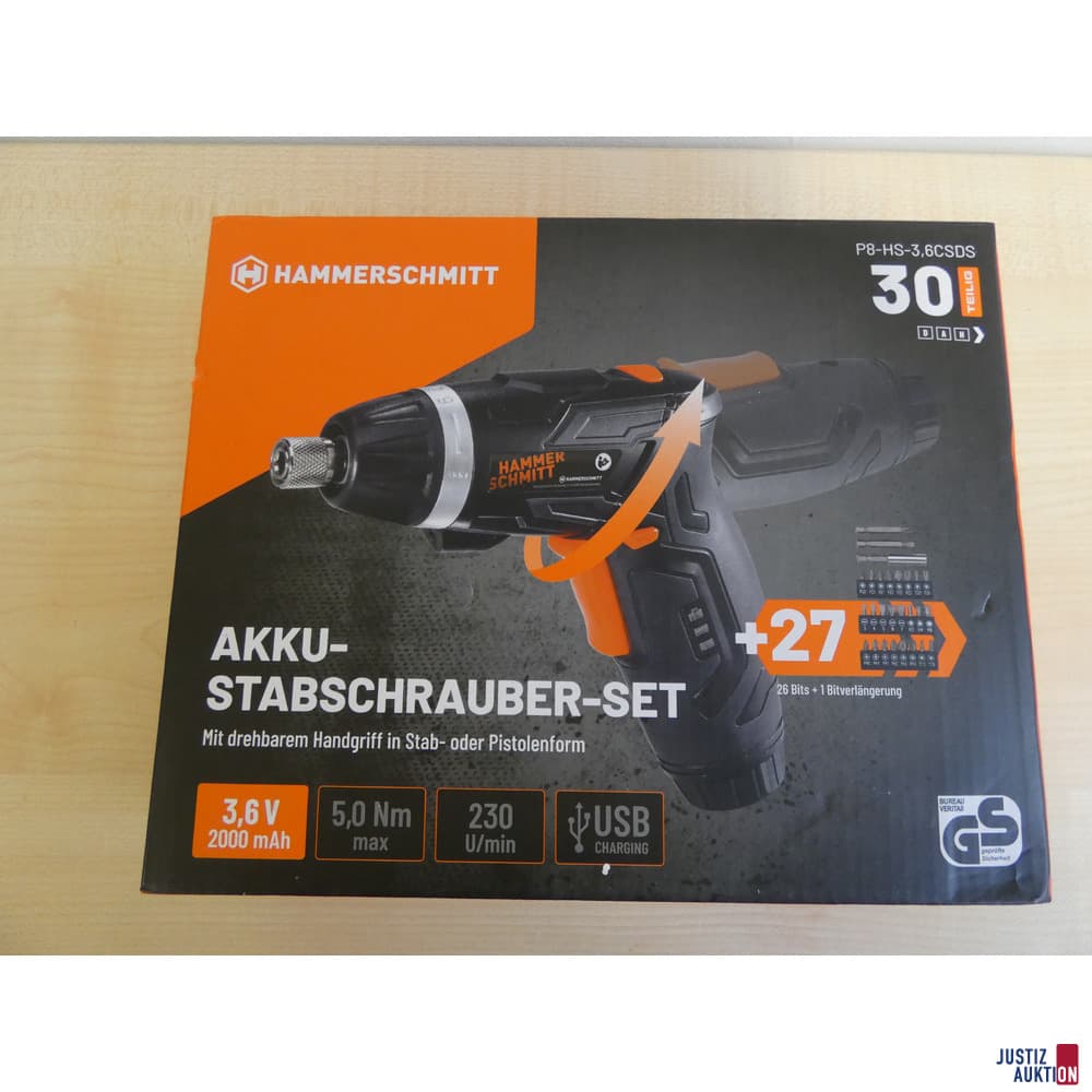 a cordless screwdriver set Hammerschmitt