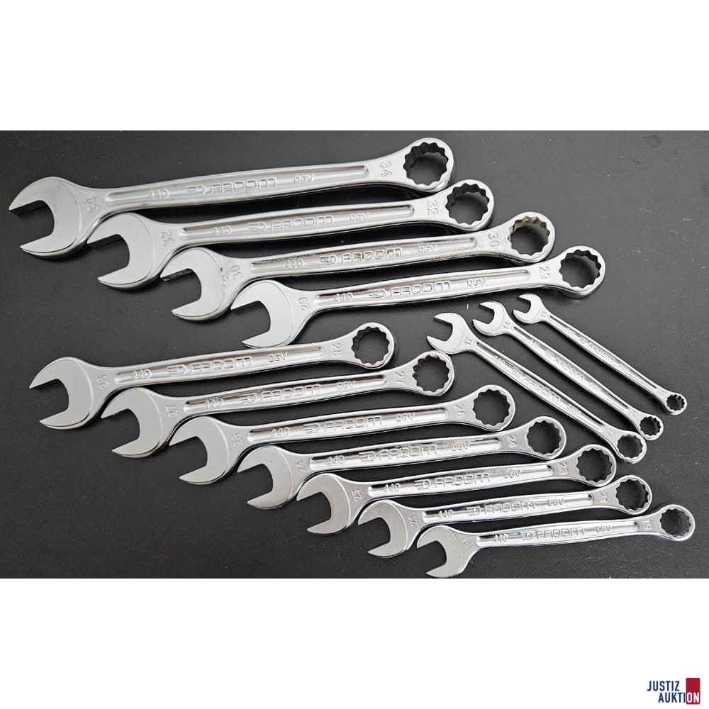 Ring and open-end wrench set
