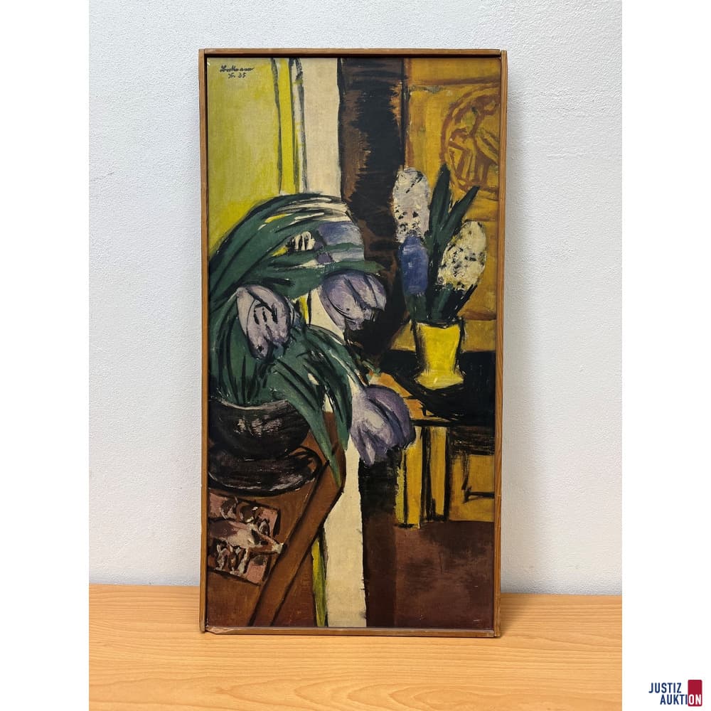 Wood print "Violette Tulips" by Beckmann