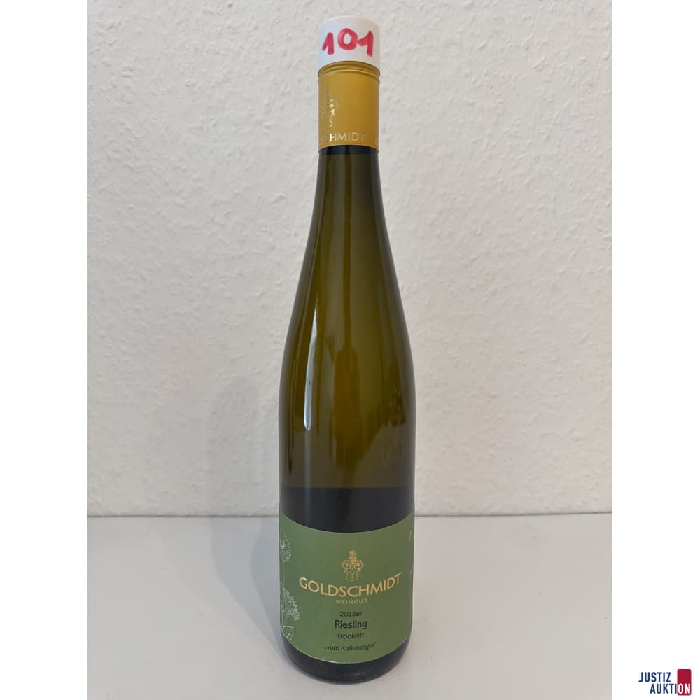 Goldschmidt Riesling Dry Wine Bottle