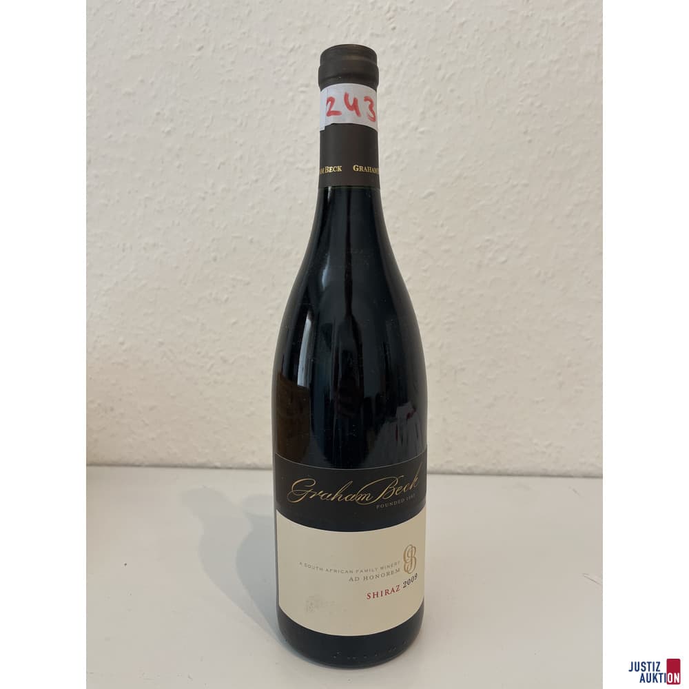 Graham Beck Ad Honorem Shiraz