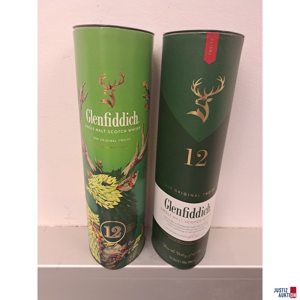 8x WHISKY Glenfiddich (2x Limited Edition Design)