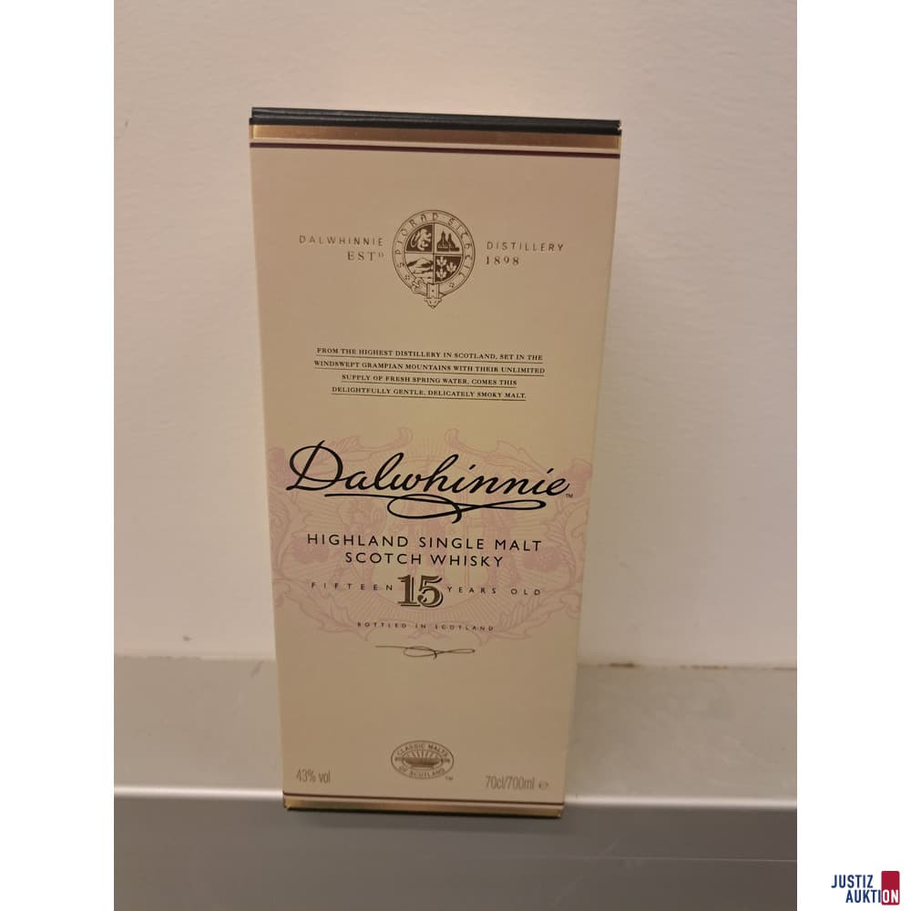 7x WHISKY Dalwhinnie15 YEARS OLD