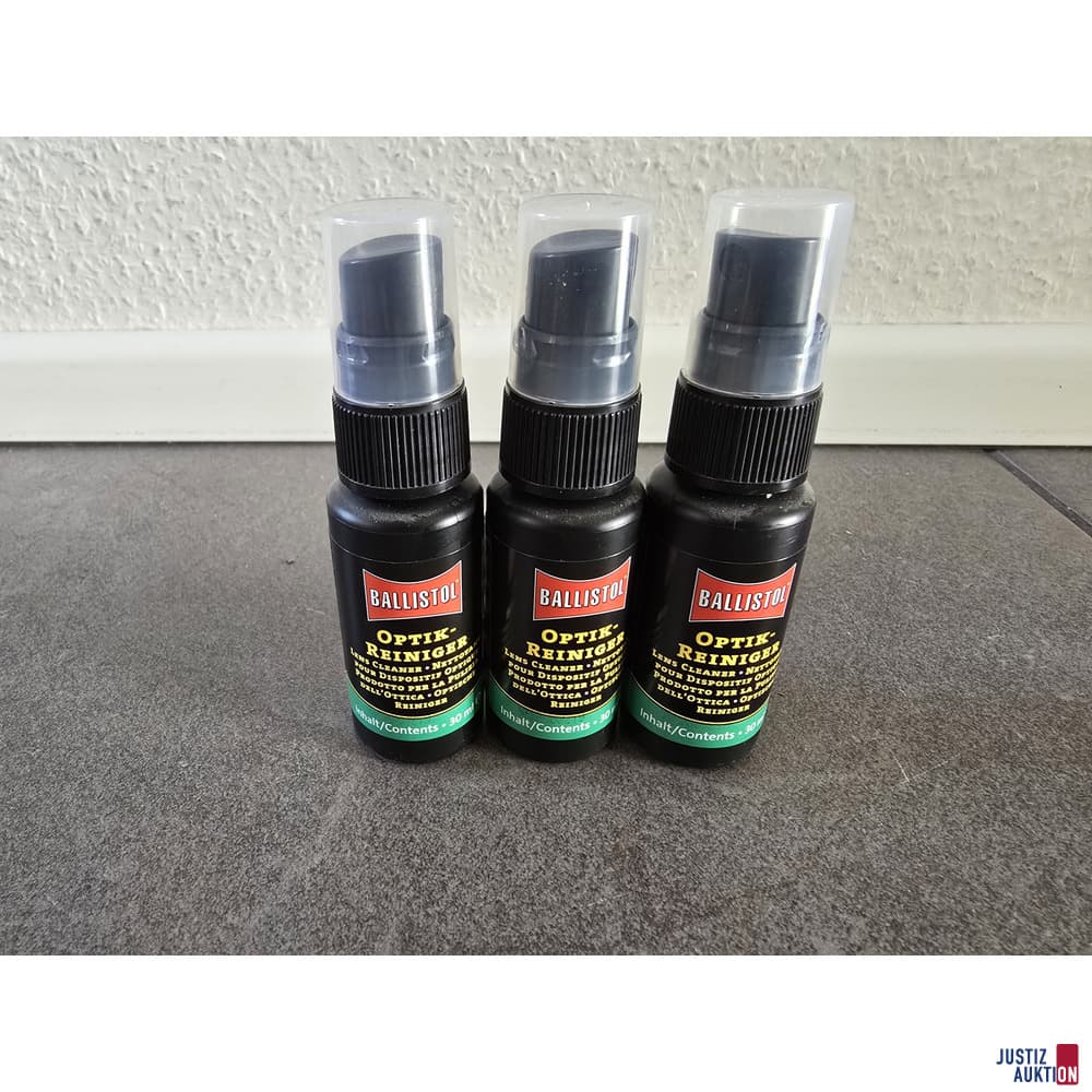 3 bottles Ballistol Optics Cleaner 30 ml