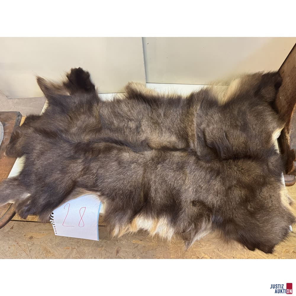 Gegerbtes Wildtierfell