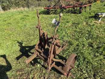 Two-furrow grassland plow