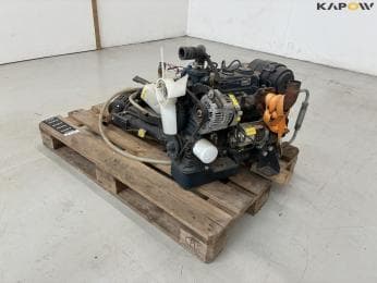 Kubota engine with cooler and hydraulic pump
