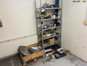 Shelving unit with contents