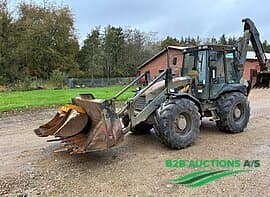 Hydrema 908 B 4x4 backhoe, with 4 in a shovel