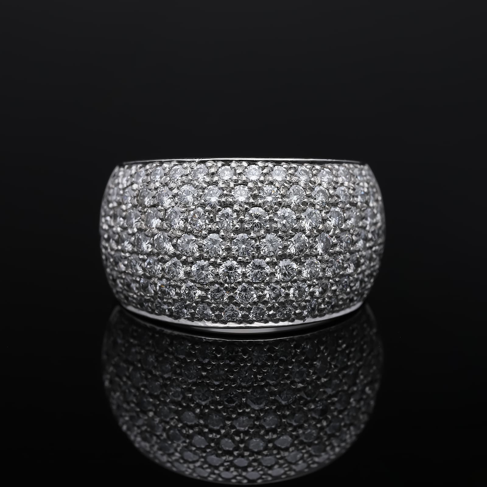 Wempe+Ring+2,17+ct.+Diamanten+750+Weißgold+18+kt.+Originalzertifikat+Zertifikat