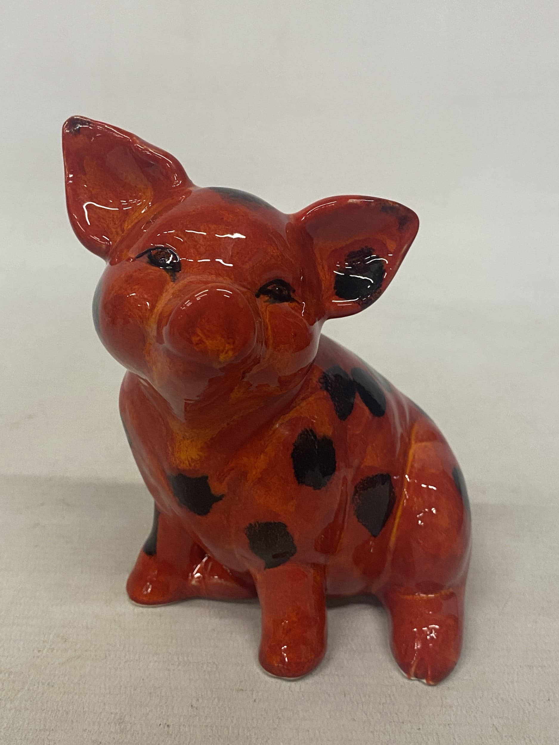 Eine Anita-Harris-Sitting-Down-Pig