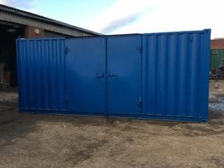 20ft Used Storage Container – Side Access, Ply Lined & Wired